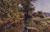 Peder Mork Monsted Canvas Paintings - Calm Waters